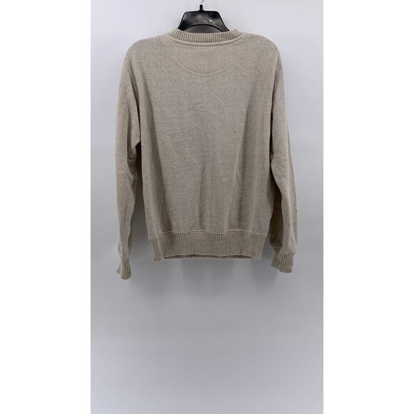 ESY SURF CO Men's Beige Knit Embroidered Portland Maine Crewneck Sweater SZ S - Picture 2 of 10